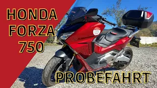 Honda Forza 750 (2021) | Probefahrt, Walkaround, Display, Soundcheck, 0-100 km/h  (DEUTSCH)(VLOG135)