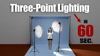 Three-Point Lighting Explained in 60 Seconds!