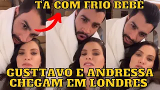 Gusttavo Lima e Andressa Suita CHEGAM em LONDRES e BRINCAM com o FRIO KKK