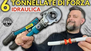 Fai da te. Raccordare tubi in multistrato con la pinza crimpatrice. Raccordi a stringere Vevor. Lidl