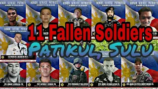 Patikul, Sulu CLASH | 11 Fallen Soldiers of Patikul