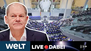 REGIERUNGSERKLÄRUNG: Kanzler Scholz stellt seine Politik im Bundestag vor | WELT Live dabei