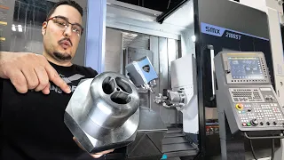 FULL Process CNC Machining a Titanium Rocket Part