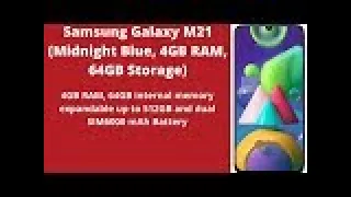 Samsung galaxy m21 price in Bangladesh (Midnight Blue, 4GB RAM, 64GB Storage)