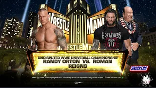 "💥 WWE 2K24 FULL MATCH — Randy Orton vs Roman Reigns — WWE Undisputed Universal Title Match