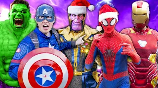 Avengers Save Santa Claus! ♬ Christmas Musical ♬