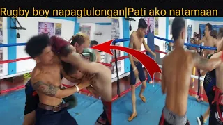 Rugby boy tv vs Cayno+Arieltv Nagka Rumbulan na|Pati ako tinamaan ng malakas na suntok