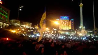 Гимн Украины. Евромайдан 14.12.13