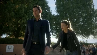 Lucifer 2x12 Chloe Spanks  and Teases Lucifer Season 2 Episode 12