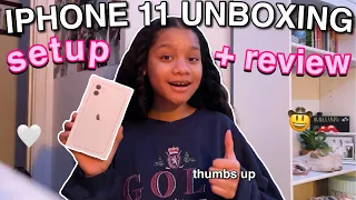 IPHONE 11 UNBOXING! *setup + review*