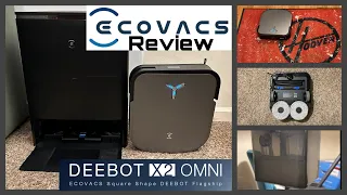 Ecovacs' Best Robot - Deebot X2 Omni Mopping Vacuum Review Demo & Maintenance Tips