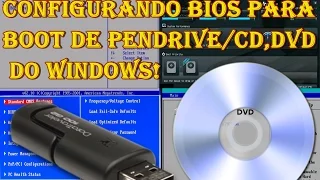 Como Configurar a Bios para iniciar de um Pendrive ou CD/DVD com a Instalação do Windows!