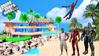 Avengers House Destroy Emotional Video Franklin Making New Avengers Tower in GTA 5 !