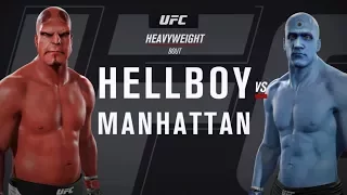 Hellboy vs. Doctor Manhattan (EA Sports UFC 2) - CPU vs. CPU - Crazy UFC 👊🤪