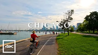 Chicago, Lake Michigan 🏞️ Lake View Park and Lakefront Park | Walking tour 2023 | 4K HDR 60fps