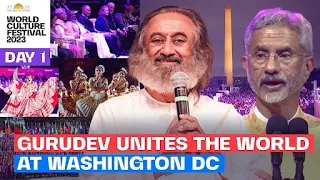 Gurudev Unites The World At Washington DC | World Culture Festival Day 1 Highlights