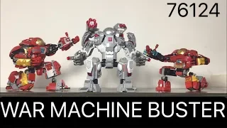 Lego Avengers Endgame War Machine Buster 76124 Time Lapse Review and Comparison