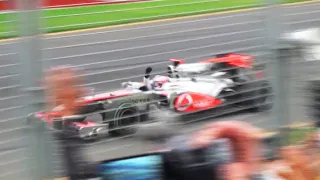 2010 Australian Grand Prix Race Highlights (Fan shot from Turn 1)