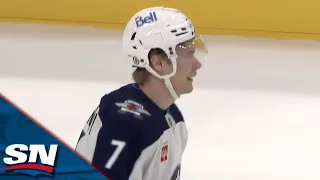 Jets' Vladislav Namestnikov Bangs Loose Puck In Tight For First Goal With Winnipeg