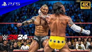 WWE 2K24 - CM Punk vs. Randy Orton | Extreme Rules Match at Royal Rumble | PS5™ [4K60]
