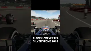 Recreating F1 : Alonso Vs Vettel Silverstone 2014 #shorts