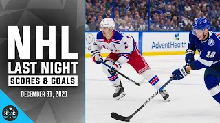 NHL Last Night: All 26 Goals and Scores on December 31, 2021