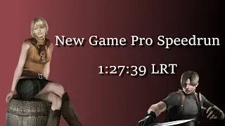 Resident Evil 4 - New Game Pro Speedrun in 1:27:39 LRT / 1:29:20 IGT