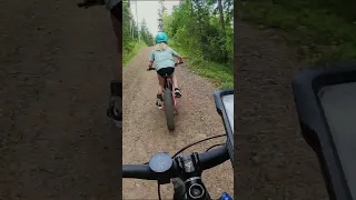 My 9-years old daughter's fatbike accident #shorts #fatbike #accident