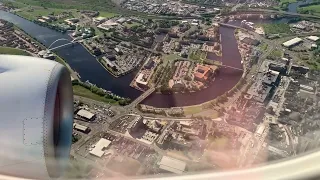 Approach & Land at Teesside International Airport (MME)