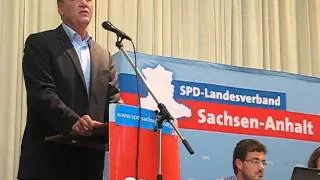 Burkhard Lischka (SPD) spricht beim Kreisparteitag über Bundespolitik