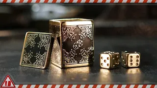 Diy Brass Dice and Dice Box - Etched Brass