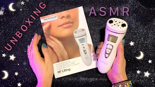 АСМР распаковка АППАРАТА ДЛЯ ЛИЦА, Gezatone, unboxing, близкий шепот / ASMR, beauty massager