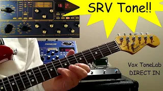 SRV Guitar Tone with Direct Recording Amp Sim VOX Tonelab Stevie Ray Vaughan Lesson Texas Flood