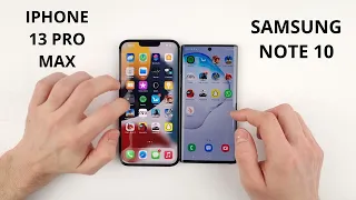 Iphone 13 Pro Max vs Samsung Note 10 SPEED TEST