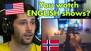 American Reacts to Why Norwegians are SO GOOD at English