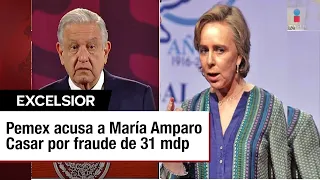 Pemex acusa a María Amparo Casar de cobrar ilegalmente pensión millonaria