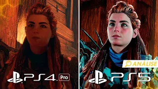 HORIZON FORBIDDEN WEST - Diferenças do PS4 vs PS4 Pro vs PS5