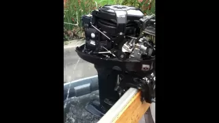 Mercury outboard 8 hp carb cleaning.mov