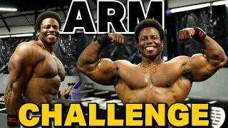 I didn't finish the Arm Challenge in 1 Hour, 16 total exercises 4 Supersets, 3 sets each superset