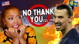 SCARIEST Footballer Ever...? 😱 | American Girl's Epic Reaction to Zlatan Ibrahimovic