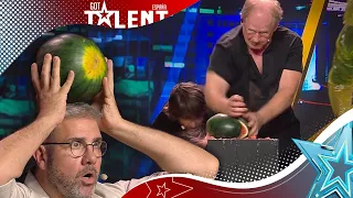 HAMMER MAN it's back to burst watermelons with his fists | Auditions 3 | Spain's Got Talent 2023