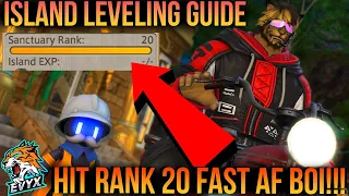 Island Sanctuary LEVELING GUIDE! Rank 20 FAST! [FFXIV 6.5]