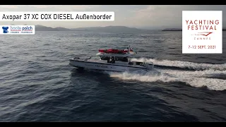 Axopar 37 XC Cox Diesel Außenborder | Cannes Yachtshow 2021