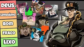 AVALIANDO PERSONAGENS DE JOJO stardust crusaders TIER LIST