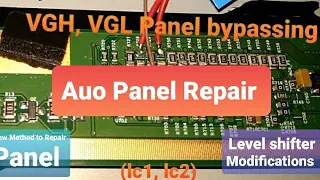 Led Tv Vgh odd,Vgh even short removal|Level shifter Ic modification method to solve freezing|| AUO