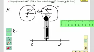 Rýsování (vzájemná poloha kružnic), Geometrie pro 4.ročník, str. 16, cv. 2b