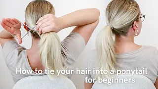 How To Tie Your Own Hair Into a Ponytail For COMPLETE BEGINNERS - For Guys & Girls - Easy Hairstyle