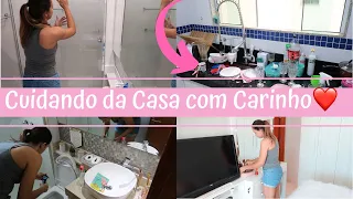 Que bagunça! dia de faxina em todo apê rotina de organização depois de dias sem fazer nada em casa