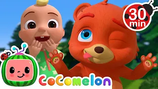 Playing Peekaboo! | JJ's Animal Time | Animals for Kids | Sing Along | Learn about Animals