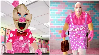 Ice Scream 4 Barbie Mod Vs Mr Meat Barbie Mod Full Gameplay